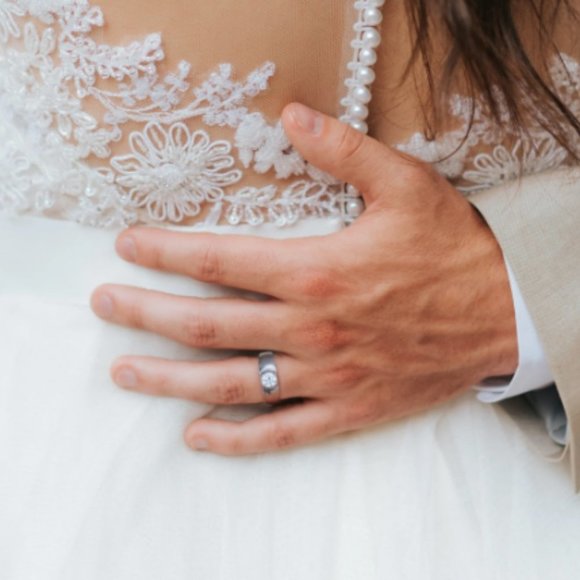 Certified 2ct. t.w. Moissanite Diamond Unisex Wedding Engagement Ring NEW - Picture 5 of 15